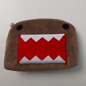 Vintage Domo Plush Coin Pouch - Brown with Red Mouth